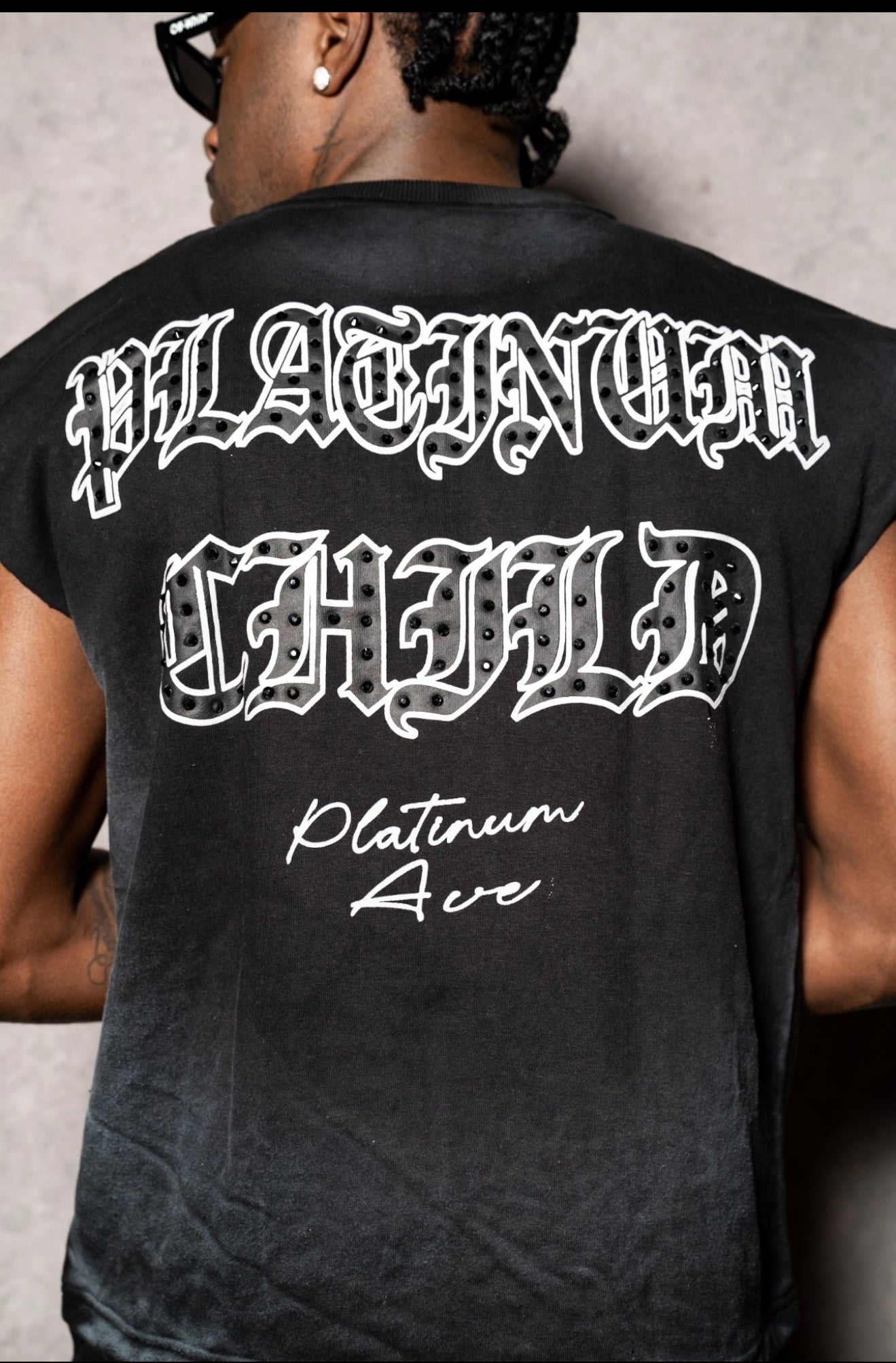 “PLATINUM CHILD” Sleeveless Shirt