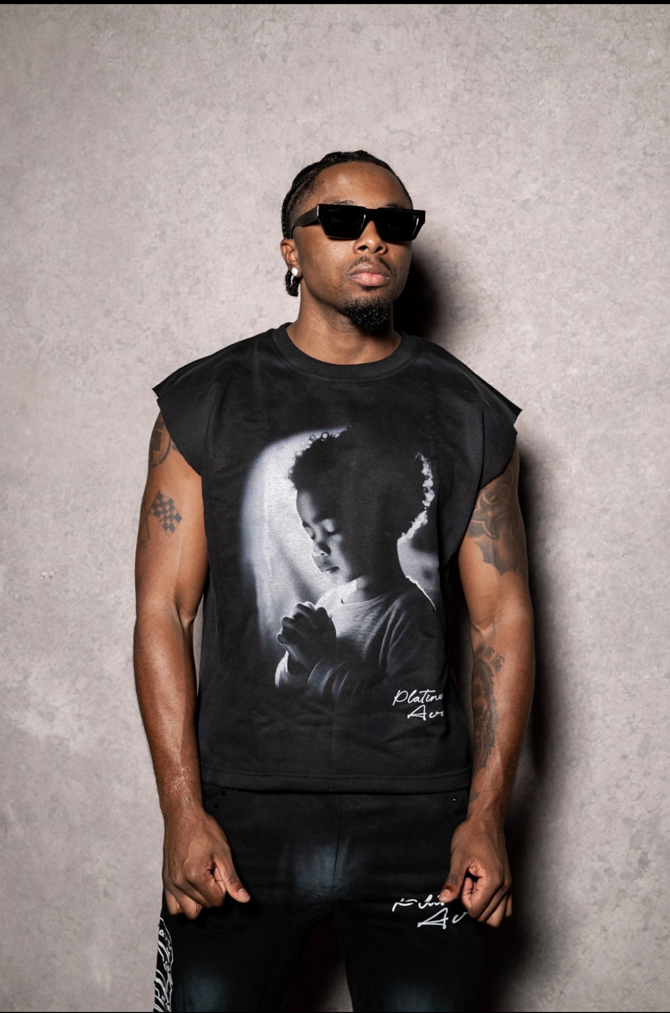 “PLATINUM CHILD” Sleeveless Shirt
